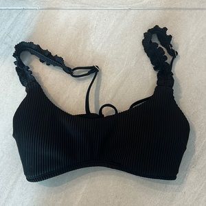 black hollister swim top